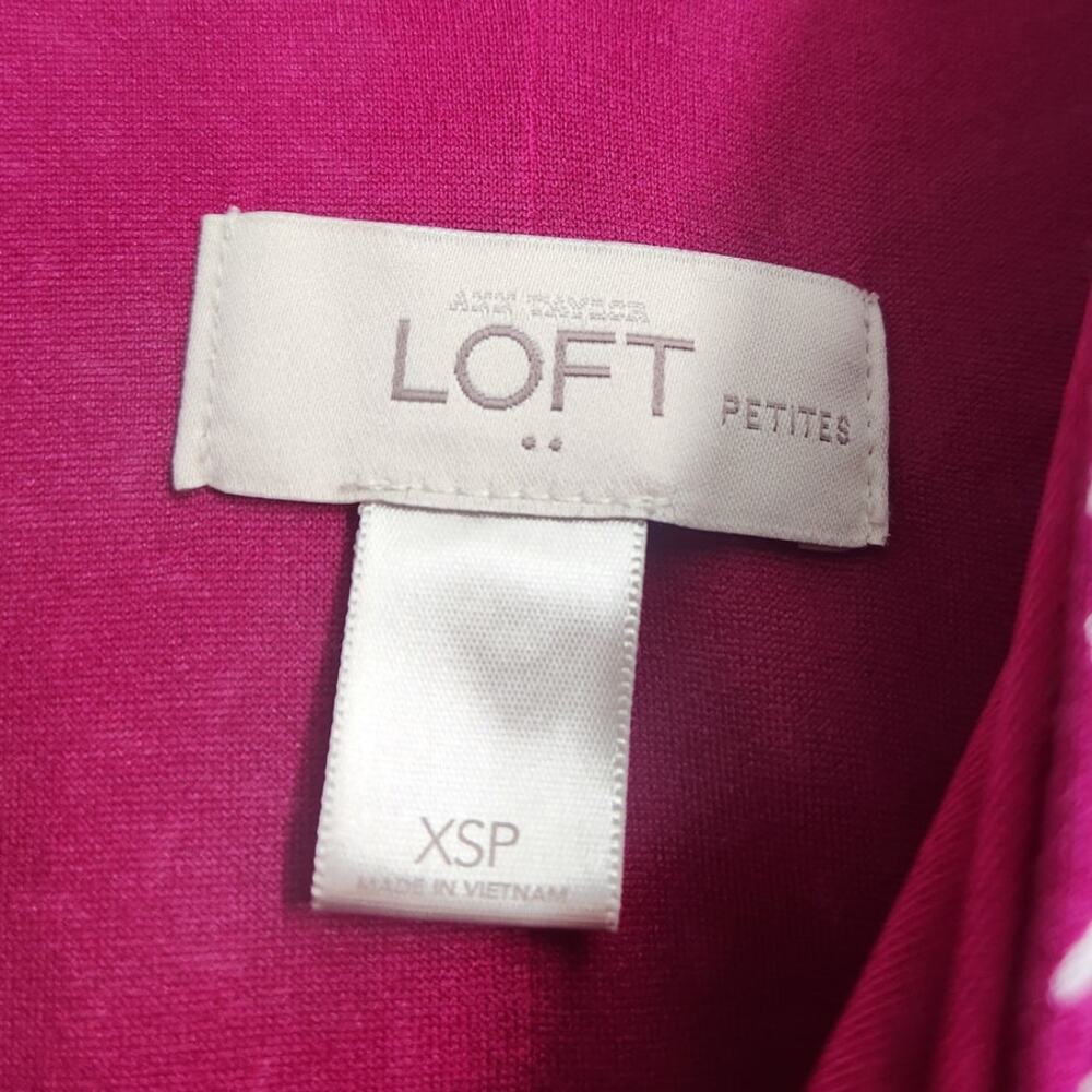 Loft Purple Sleeveless Dress Womens Petite Extra Small - Picture 3 of 3